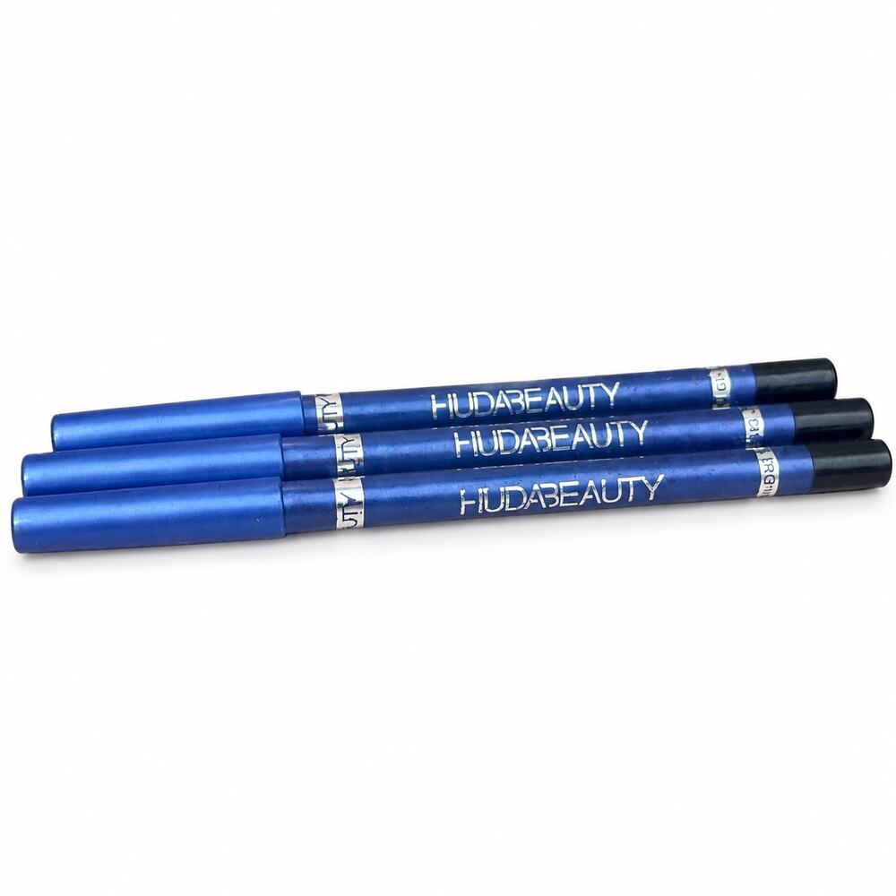 Set of 3 Black Eyeliner Pencils Waterproof & Long Lasting Full Size